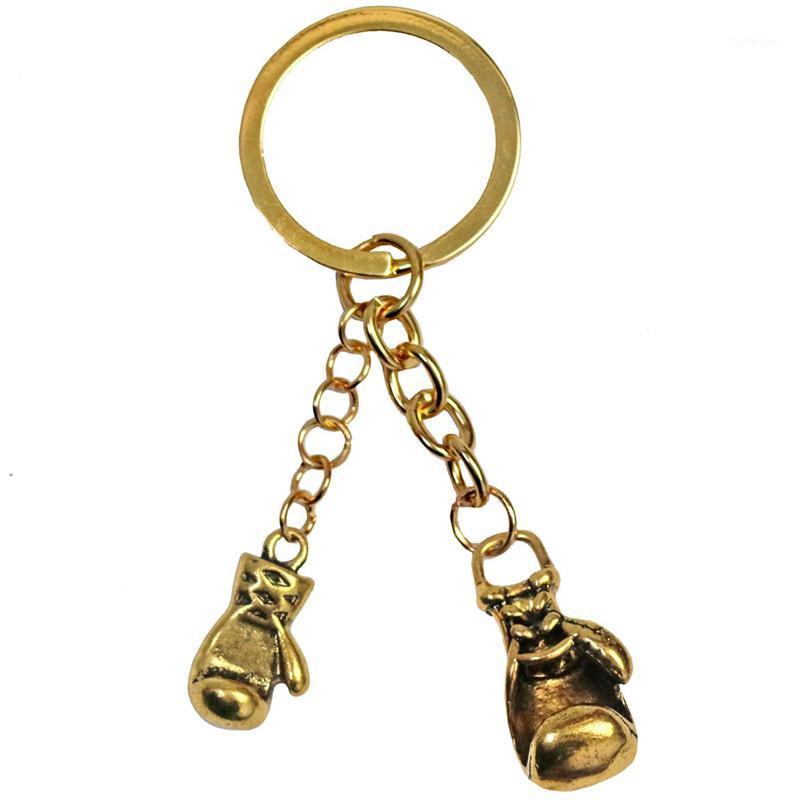 

Boxing Glove Keychain Men Gold Color Stainless Steel CrossFit Key Chains Sporty Car Hip Hop Jewelry Custom Trainer Gift1