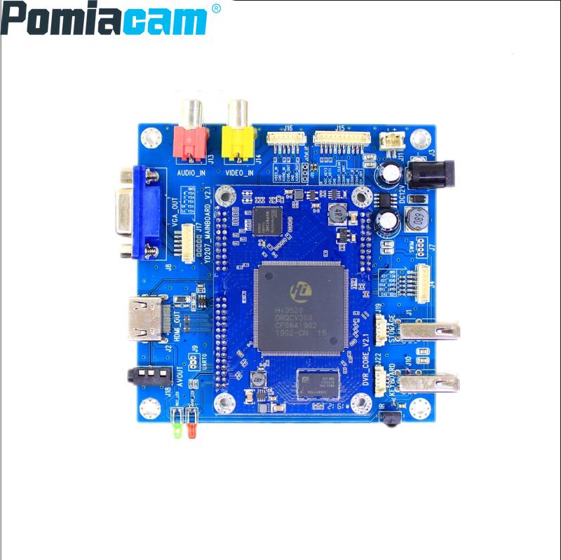 

underground pipeline detection OSD character overlay scheme 1CH DVR module board security equipment camera real-time recording
