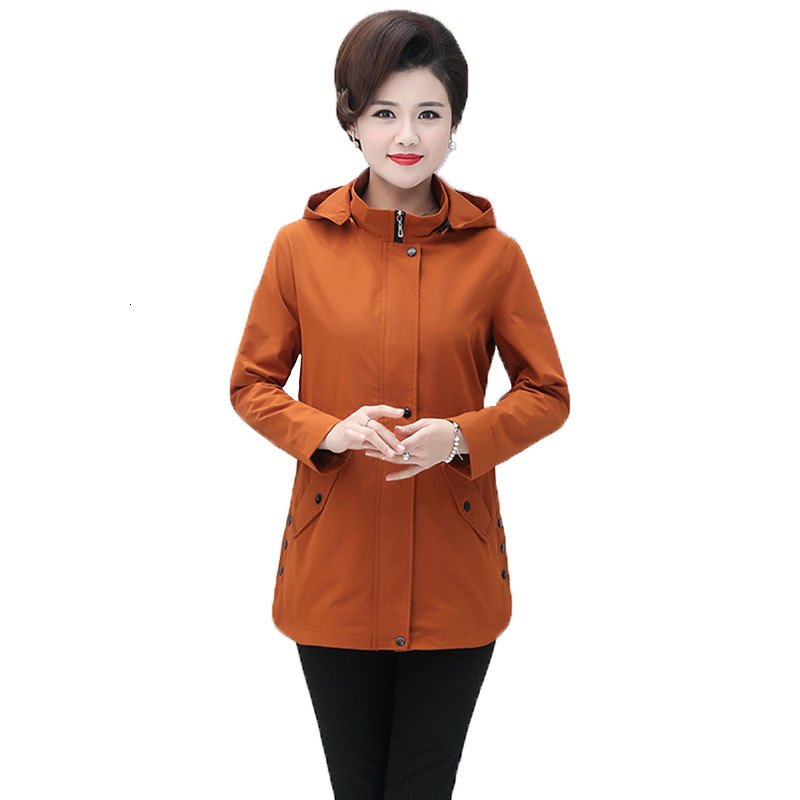 

Female Blouse 2021 New Spring Fashion Overcoat Middle-aged Mother Coat Plus Size 5xl S33s, Haji