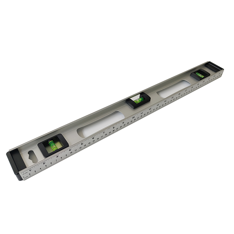 

Level household multifunctional 60cm measuring ruler 3 leveling bubble I-shaped natural color alumina bottom screen printing level