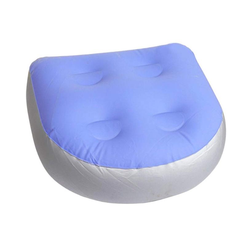 

InflatableTub Cushion Pad Massage Mat Relaxing Seat Back Hot Tub Bathtub Pillow Spa Cushion Soft 1