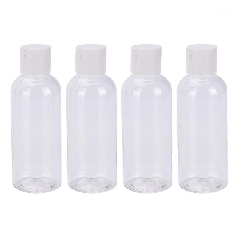 

4pcs/set Plastic Mini Household Transparent 100ml Reusable Shampoo Portable Easy Clean Save Space Travel Bottle1