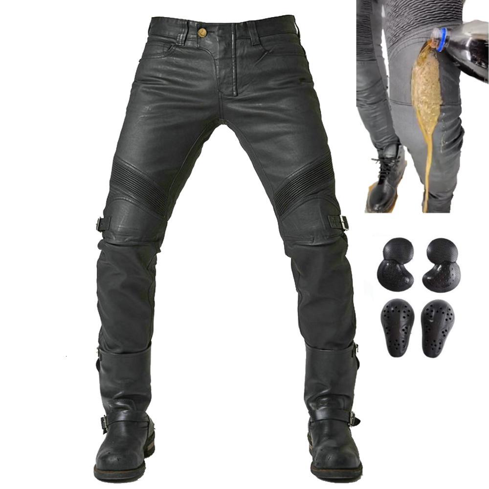 

2021 New Upgrade Coated Waterproof Motorcycle Riding Denim Jeans Locomotive Cycling Motocross Racing Drop-proof Pants with Ce Armor Pads B3j