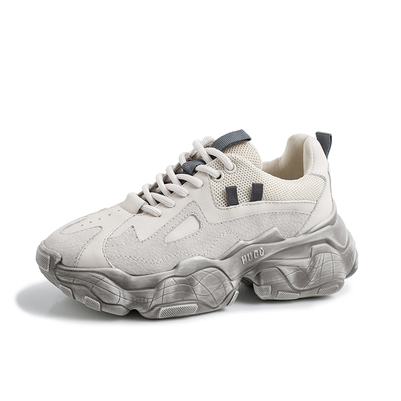 

2021 The New New Leather Outdoor Running Breathable Shoes Mesh Comfort Vulcan Woman Tennis Qhwj, Beige
