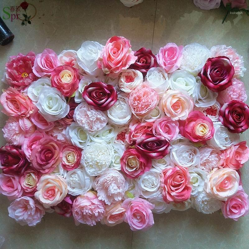 

SPR higher quality 3D rose flower wall wedding occasion backdrop artificial flower table runner and centerpiece decorativ floral1, Style a-10pieces