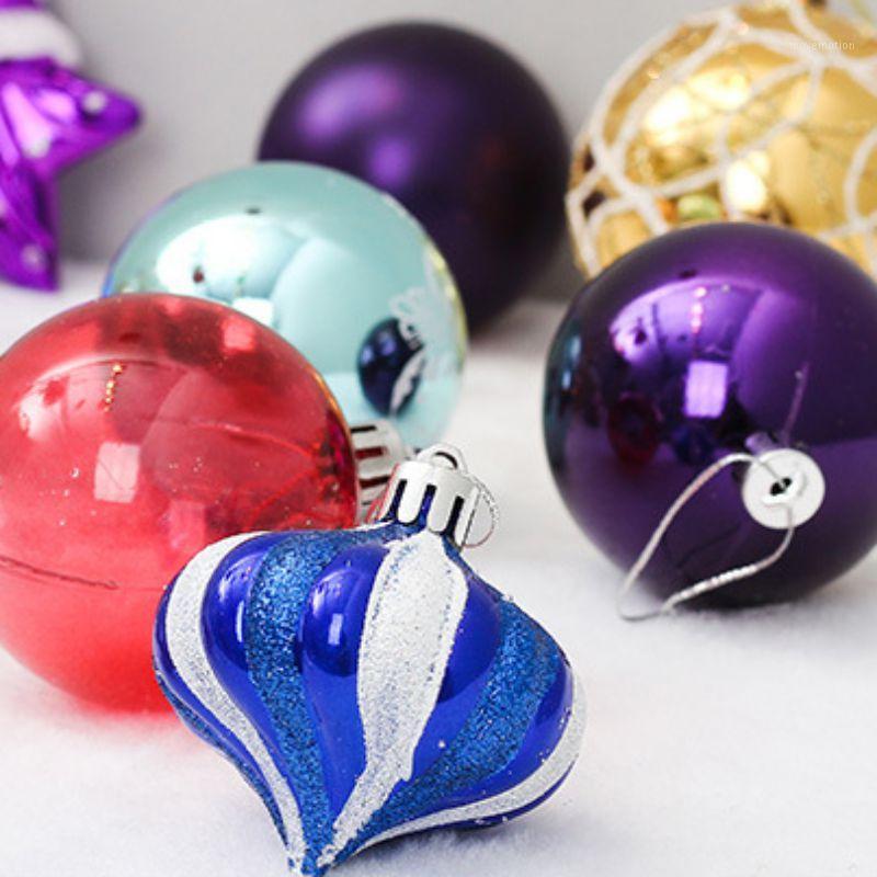 

PVC Durable Holiday Wedding Party Hanging Ball Pentagram Decorations For Christmas Balls Ornaments Christmas Tree Decoration1