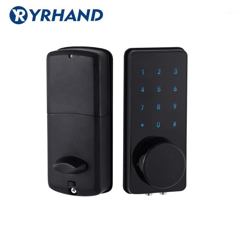 

WiFi Internet Remote Control Bluetooth Digital Door Lock Electronic Touch Screen Code Password Deadbolt battery Door Lock1