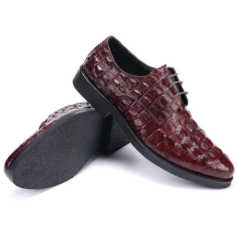 

Hot Sale High Quality Genuine Leather Shoes Men Round Toe Lace Up Mens Autumn Shoes England Style Business Male Formal Footwear, Black
