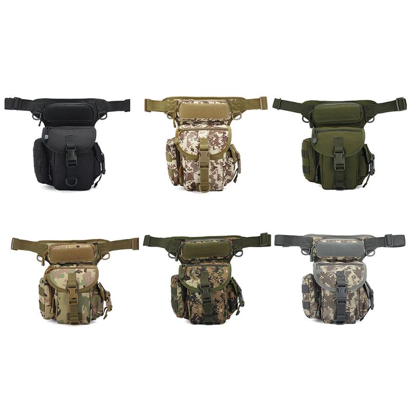 

Thigh Drop Leg Bags Outdoor Sports Nylon Waterproof Waist Bum Fanny Pack Molle Belt Pouch Cycling Hiking Accessories
