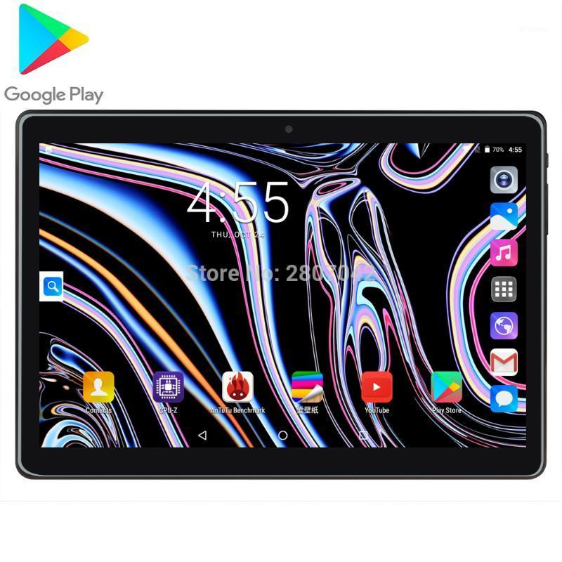 

2020 New 2.5D Glass 10 inch 3G phone call Tablet 96GB ROM 1280*800 Dual Cameras Android 9.0 Tablet 101, White