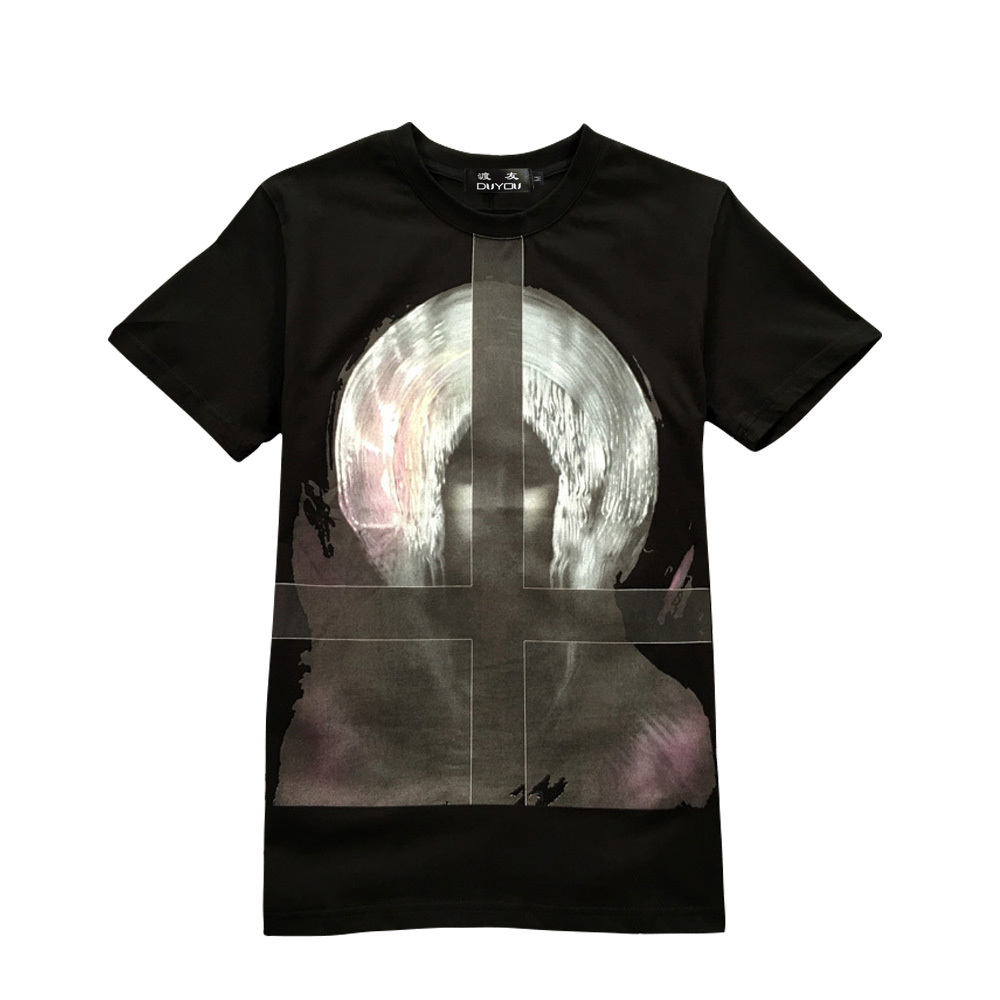 

Men Women New Short Sleeve Shirt Clothing Summer Fashion Printed Mens T-shirt Pure Cotton Tshirts Male Dy28879 Ap9q, Black