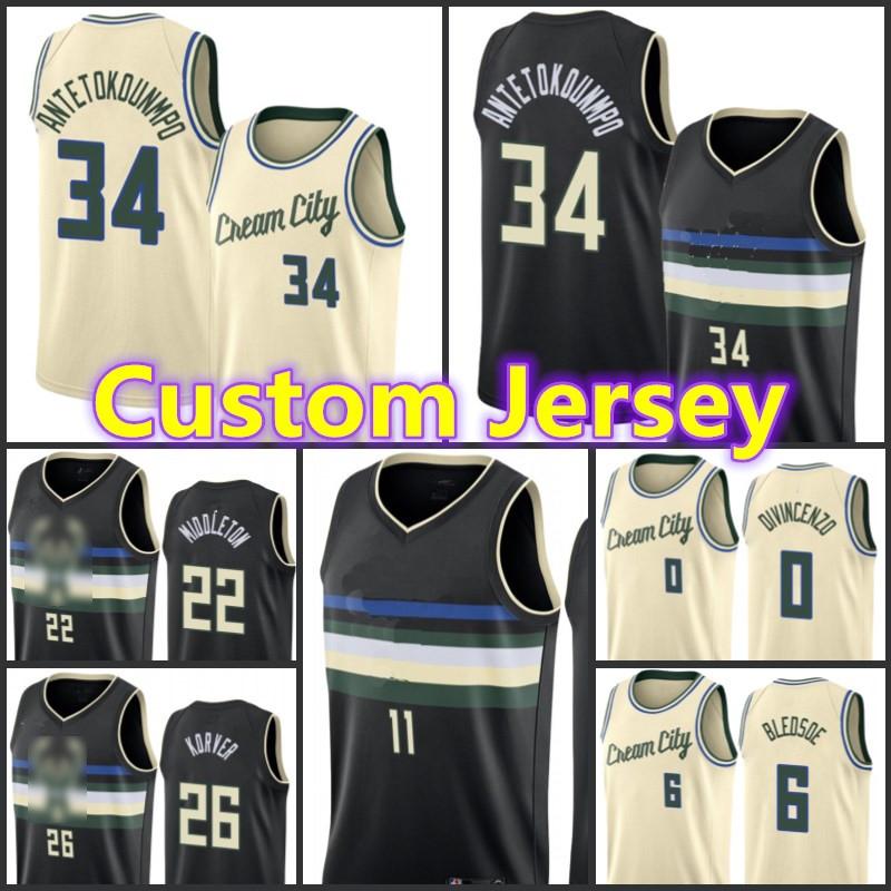 

Milwaukee Bucks Jerseys Custom Kareem Giannis Abdul-Jabbar Antetokounmpo Donte Brook DiVincenzo Lopez Marvin Basketball Williams, Black;red