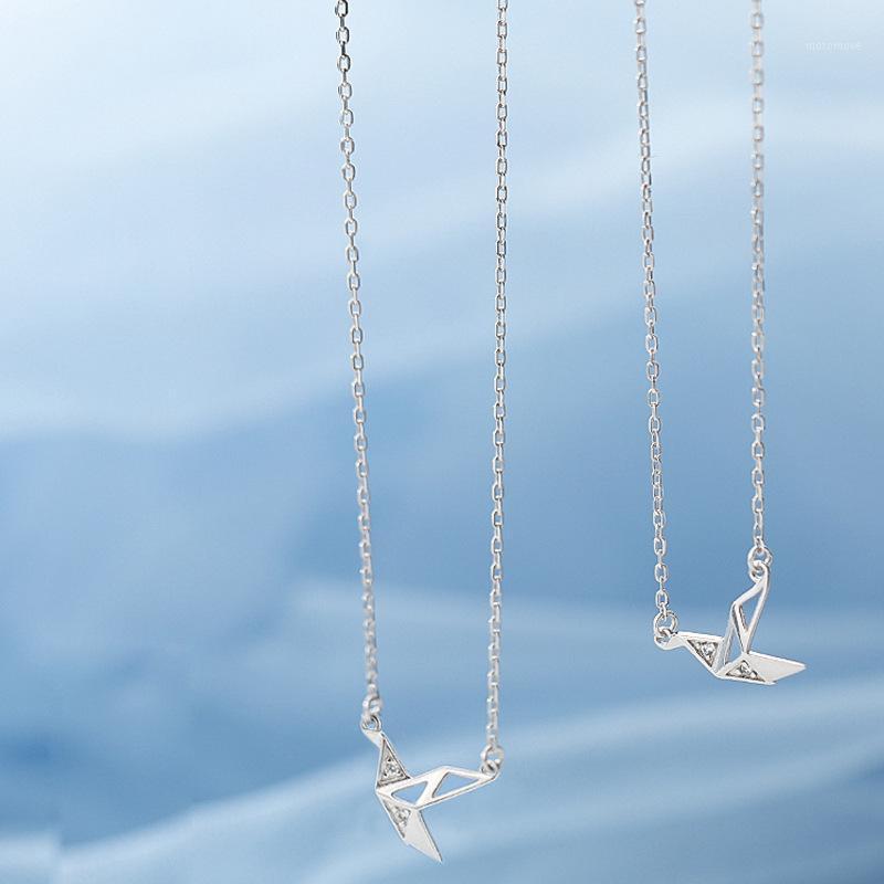 

Silver Color Hollow Bird Necklace Bird Animal Sparkling Zircon Pendants Necklaces Simple Fashion Jewelry Gift For Girls1