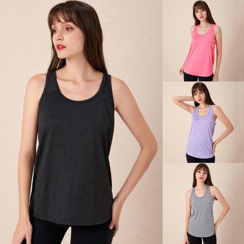 

Sleeveless Yoga Vest Sport Singlet Women Athletic Fitness Sport Tank Tops Gym Running Training Yoga Shirts, Black