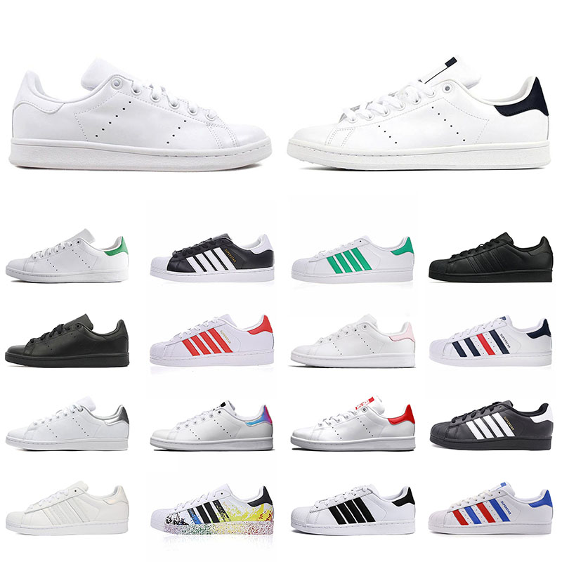 

Cheap original smith stan superstar men women casual platform shoes green black white red pink mens shoe superstar desinger sneakers, B10 36-45