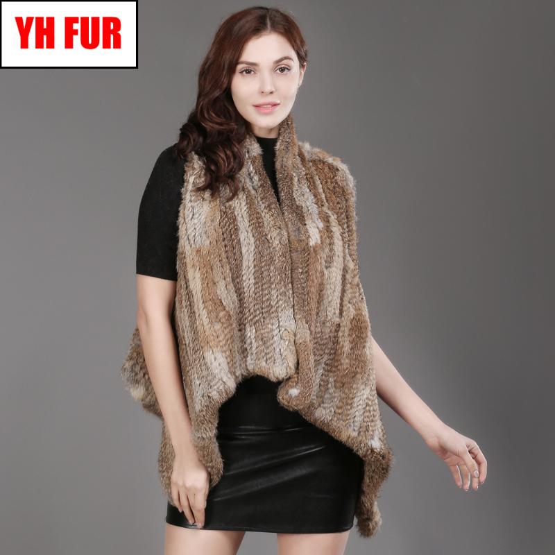 

2020 New lady Real Fur Shawl Fashion Women Genuine Real Fur Coat Knitted Natural Poncho Scarves