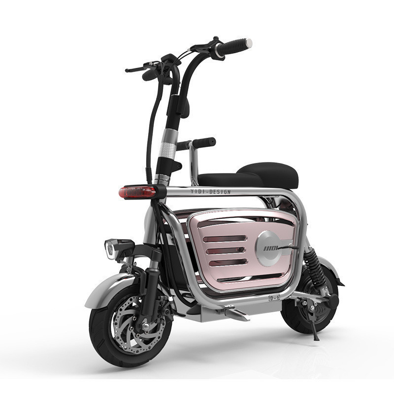 New Mini Electric Scooter 2 Wheels Electric-Scooters 400W 48V Range 80KM Parent-Child Hydraulic Absorber Foldable Electric Bike-image-562860179