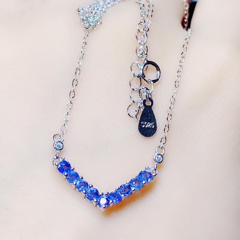 

Lockets Natural Real Sapphire Or Ruby Emerald Round Necklace Per Jewelry 0.15ct*3pcs Gemstone 925 Sterling Silver J211277