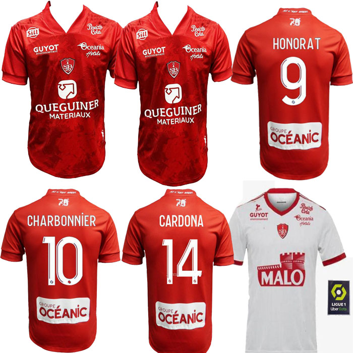 

new 2021 MAILLOT DE FOOT Brest Stade 29 SOCCER JERSEYS HOME AWAY 2019 2020 DIALLO Charbonnier LASNE 2020 FAUSSURIER GRANDSIR BRESTOIS SHIRT, White