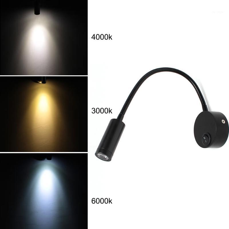 

1W/3W LED Hose Wall Lamp Flexible Hotel Bedside Wall Reading Light Modern Fashion Book Lights1