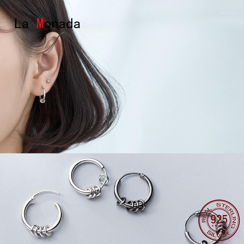 

La Monada Geometry Hoop Earrings For Women Silver 925 Fine Women Earrings Jewelry Minimalist Hoop 925 Silver EM941
