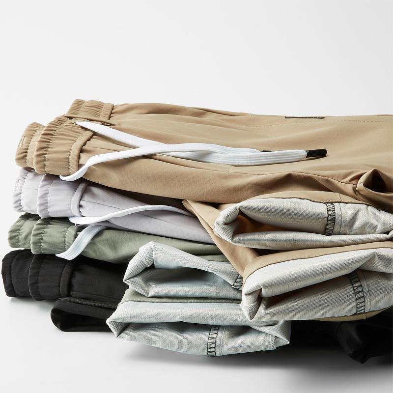 

4 Colors Men Spring Summer Casual Pants Fashion Solid Color Men's Suit Pants Straight Green Trousers Male Brand Clothing Size 38, Khaki