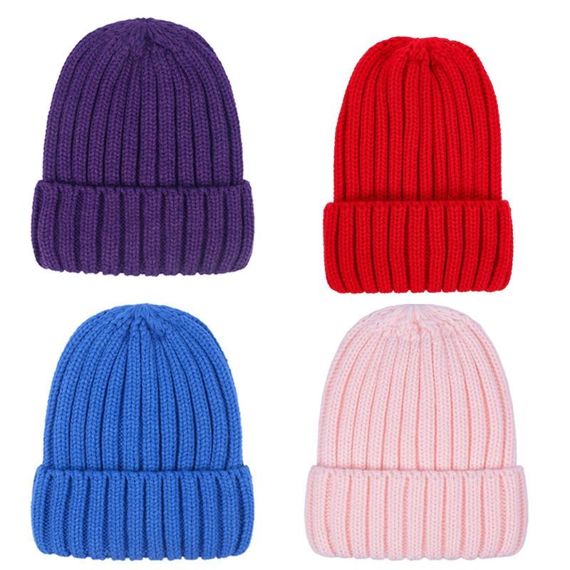 

Winter Hats For Women Beanie Hat fur Woman Hat Winter Beanies for Ladies Knitted Cashmere Autumn Solid Bonnet 2021, Style2