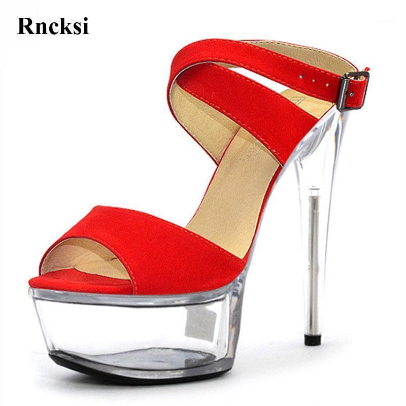 

Rncksi Women 15cm Ultra High Heels Sandals Ruslana Korshunova Platform Shoes The Bride Wedding Shoes1, Black