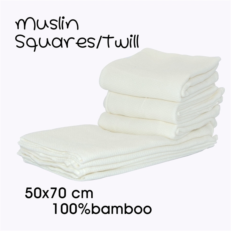 

Miababy Muslin Squares Cloth 100% bamboo for baby Reusable Nappy Bibs Wipes Burp Cloth Nappy Liners Baby Feeding Wipes 201117, Twill