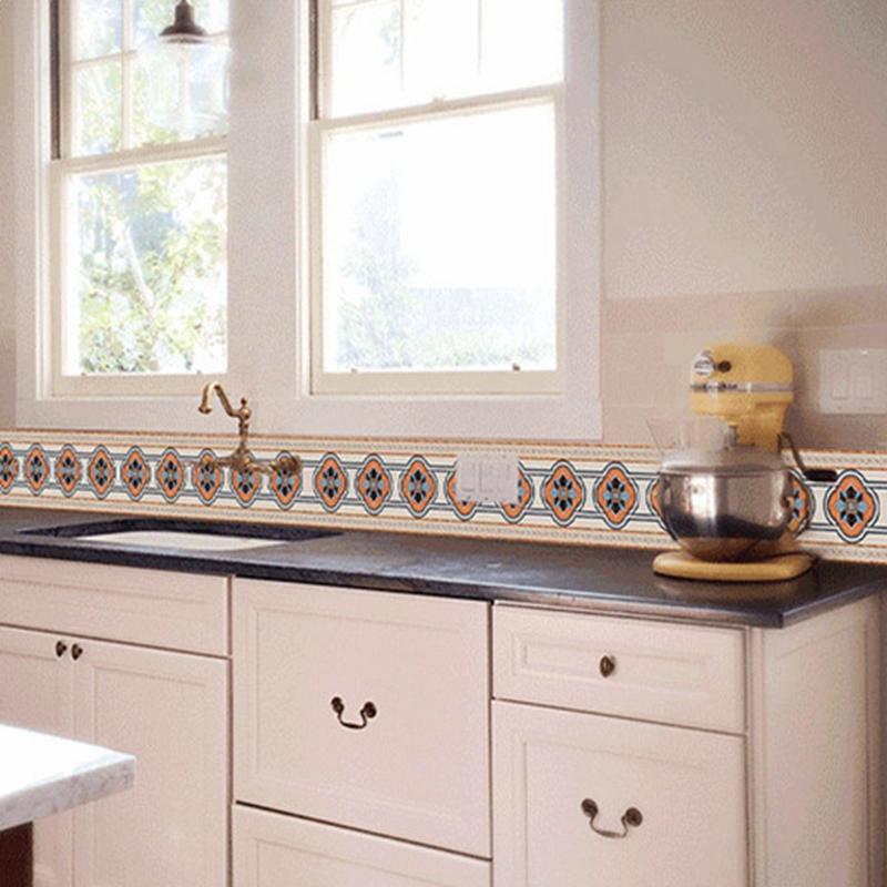 

European Style Self-adhesive Baseboard Wall Sticker Waist line door frame Sticker kitchen living room Bedroom Home Decoration De