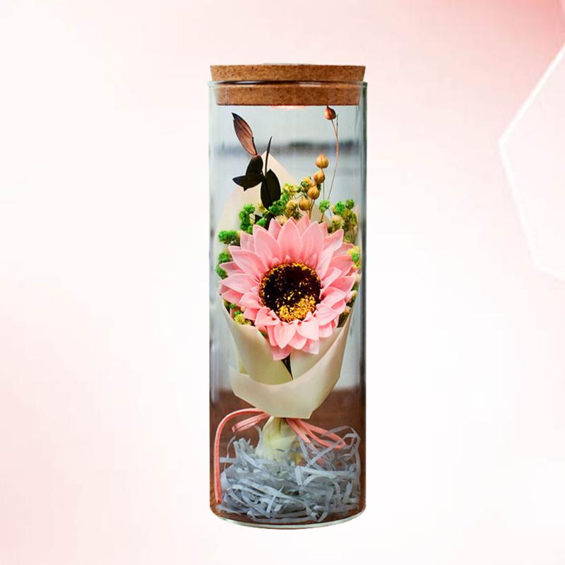 

Preserved Flower Bottle Luminous Soap Flowers Bottle, Picture 2