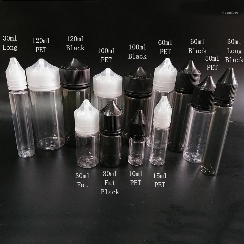

500pcs New design Fat PET 10ml 15ml 30ml 50ml 60ml 100ml 120ml empty Refillable bottle e liquid plastic bottle for Nail Gel1