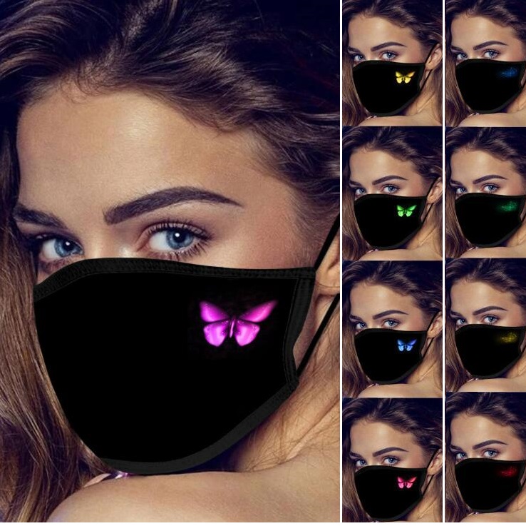 

Designer Face Mask Personality Butterfly Mask Mouth Cover Fashion Dustproof Masks Reusable Washable Cotton Mask Party Masks