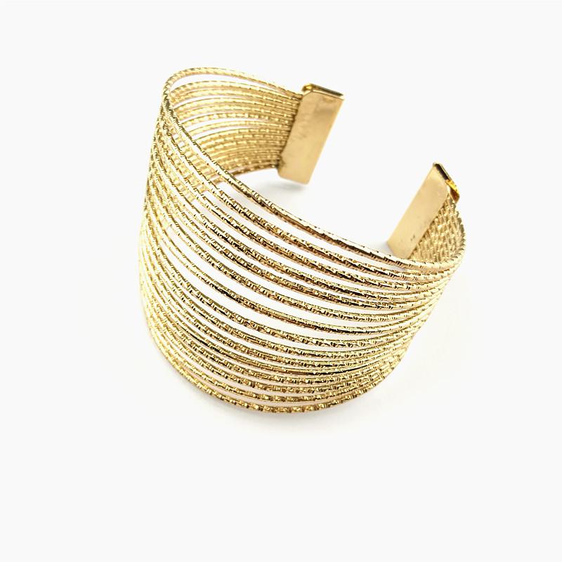 

Elegant Multilayer Bangle Bracelet Gold Silber Color Bangles Wedding Bridal Jewelry Accessories For Women Wristband Gifts