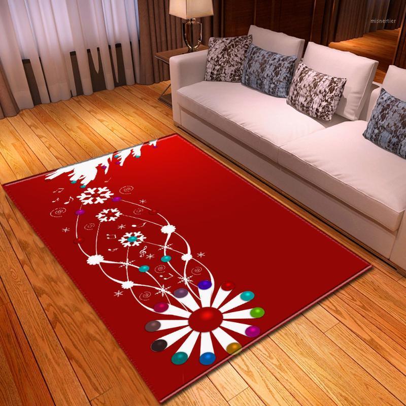 

Happy Christmas Living Room Carpet Bedside Home Decoration Rug Children Room Play Mat Soft Flannel Xmas Tree Parlor Area Rug1, No-2