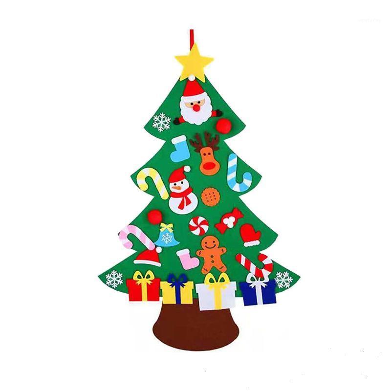 

Kids DIY Felt Christmas Tree Christmas Decoration for Home 2021 New Year Gifts Ornaments Santa Claus Xmas Tree1