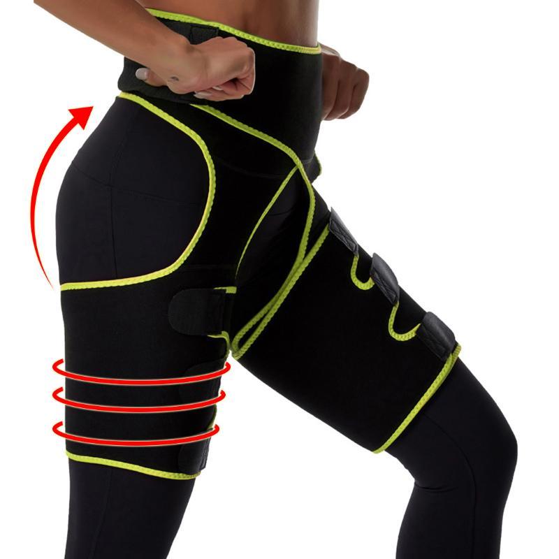 

Woman And Man Unisex Trimmer Leg Shapers Slender Slimming Belt Neoprene Sweat Shapewear Muscles Band Thigh Slimmer Wrap, Rose red