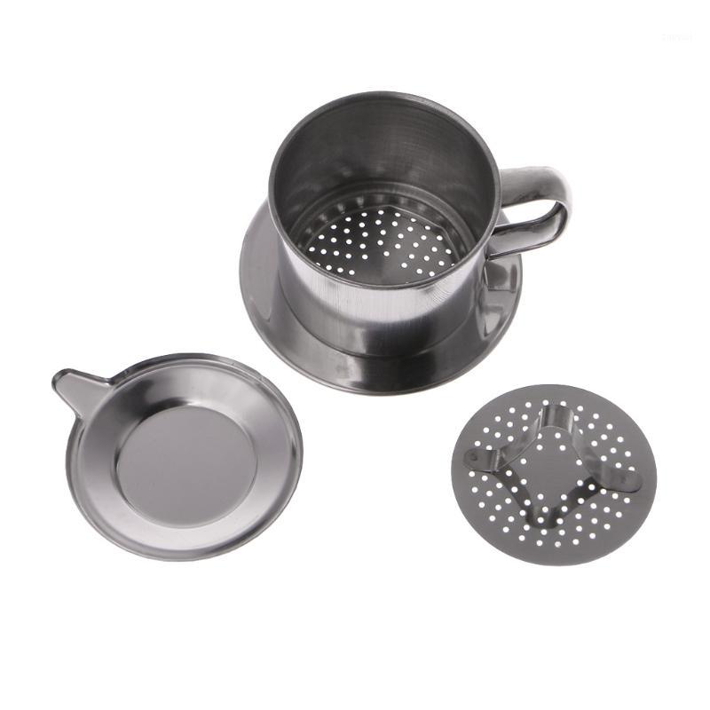 

Vietnamese Coffee Filter Stainless Steel Maker Pot Infuse Cup Serving Delicious J0PE1