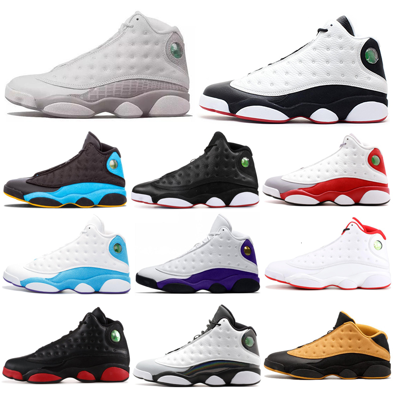 

Cap and Gown 13 13s men basketball shoes Rivals Atmosphere Grey Black Cat Bred DMP Playoff mens trainers Walking Jogging sports sneakers