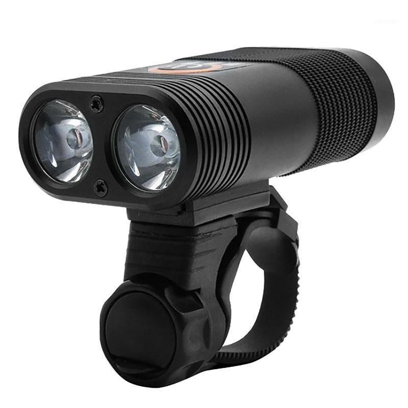 

USB Rechargeable Built-in Battery Bike Headlight 2 LED High Light Cycling Lamp Front Bicycle Torch1