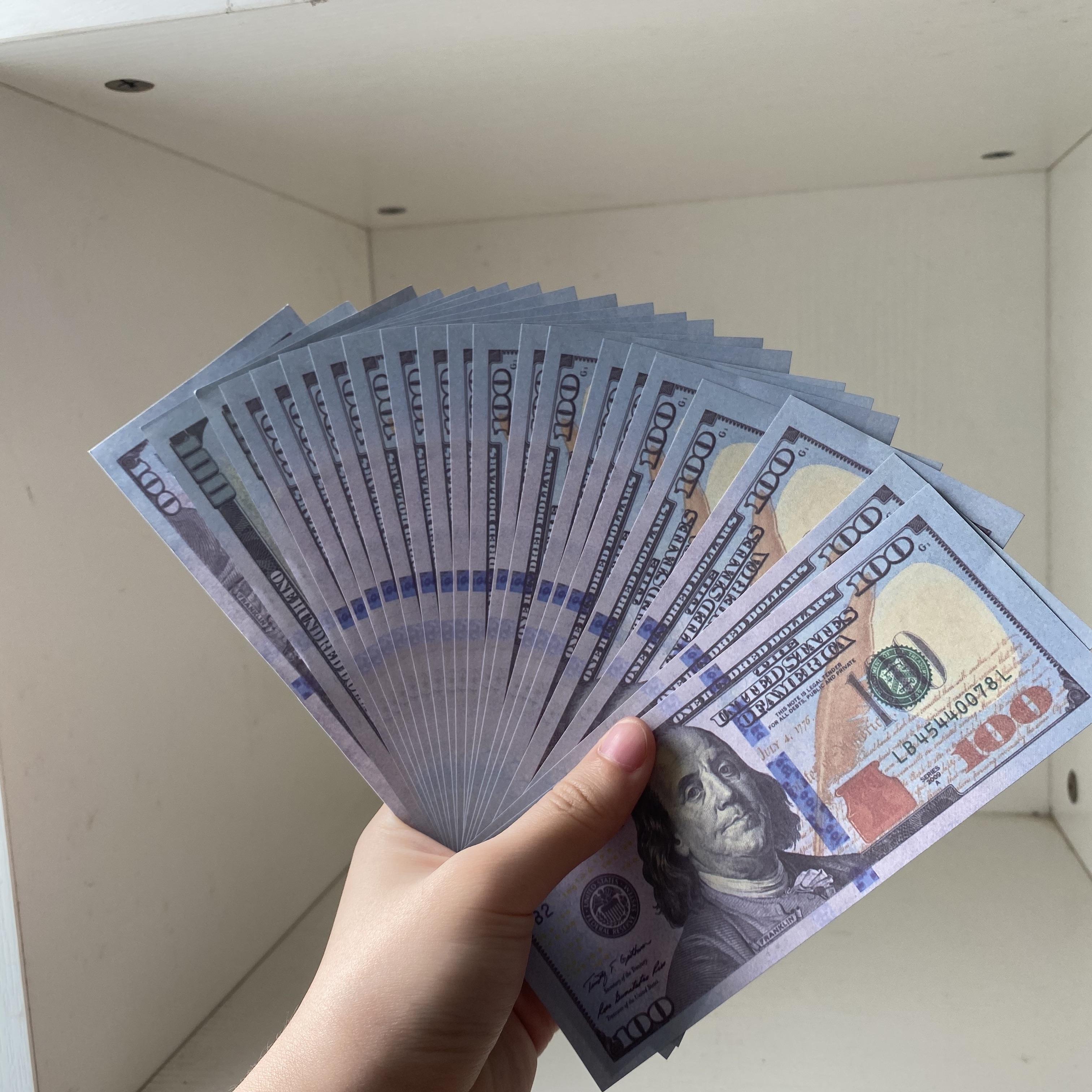 

New US Dollars Fake Money Movies Prop 100 Dollars Bank Note Counting Prop Money Festive Party Games Collection Gifts