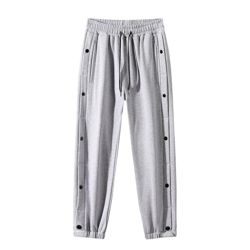 

Men's Pants 2021 Spring Mens Sweatpants Fashion Casual Elastic Waist Joggers Men Loose Street Wear Grey, Black