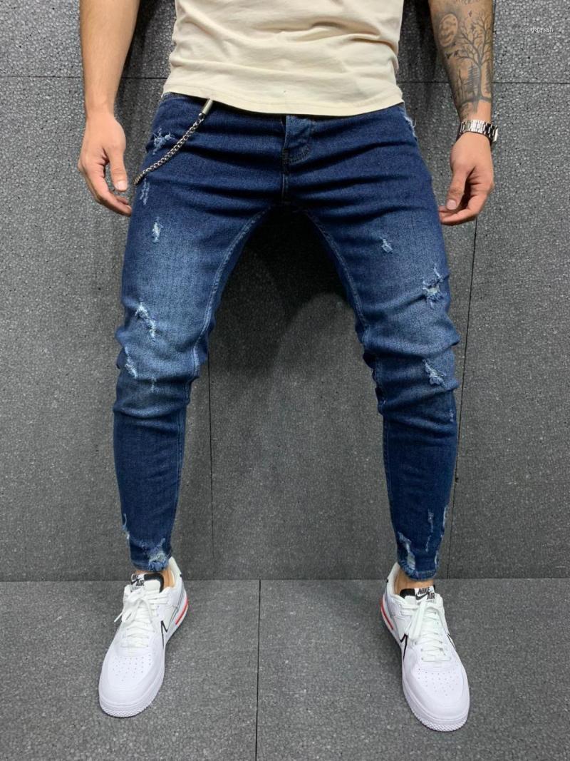 

Jeans Blue Boyfriend Straight Men's Jeans1, As pic