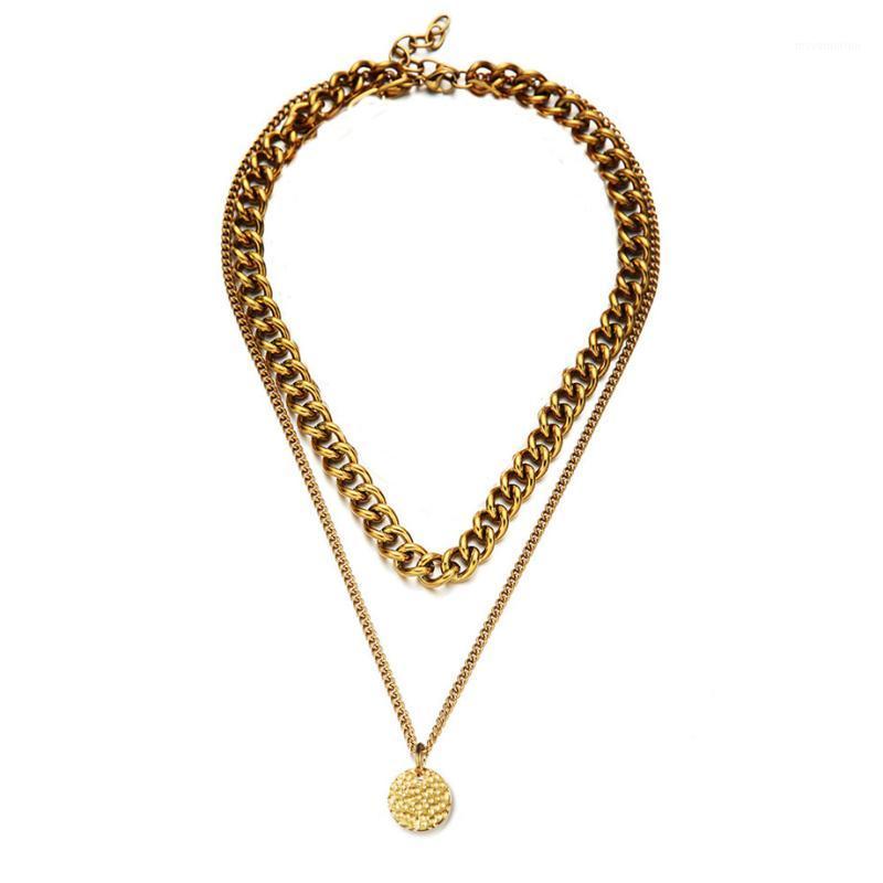 

Punk Hip Hop Cuban Link Neck Chains For Women Men Jewelry 2020 Thick Gold Color Stainless Steel Collar Choker Necklace Chain1