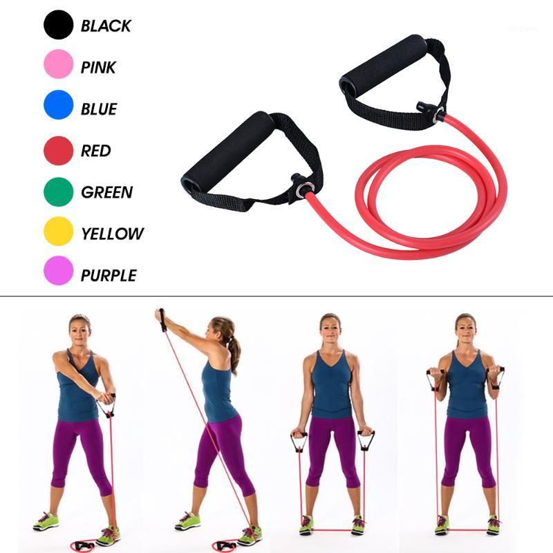 

120cm Yoga Pull Rope Elastic Resistance Bands Fitness Workout Exercise Tubes Practical Training Rubber Tensile Expander1