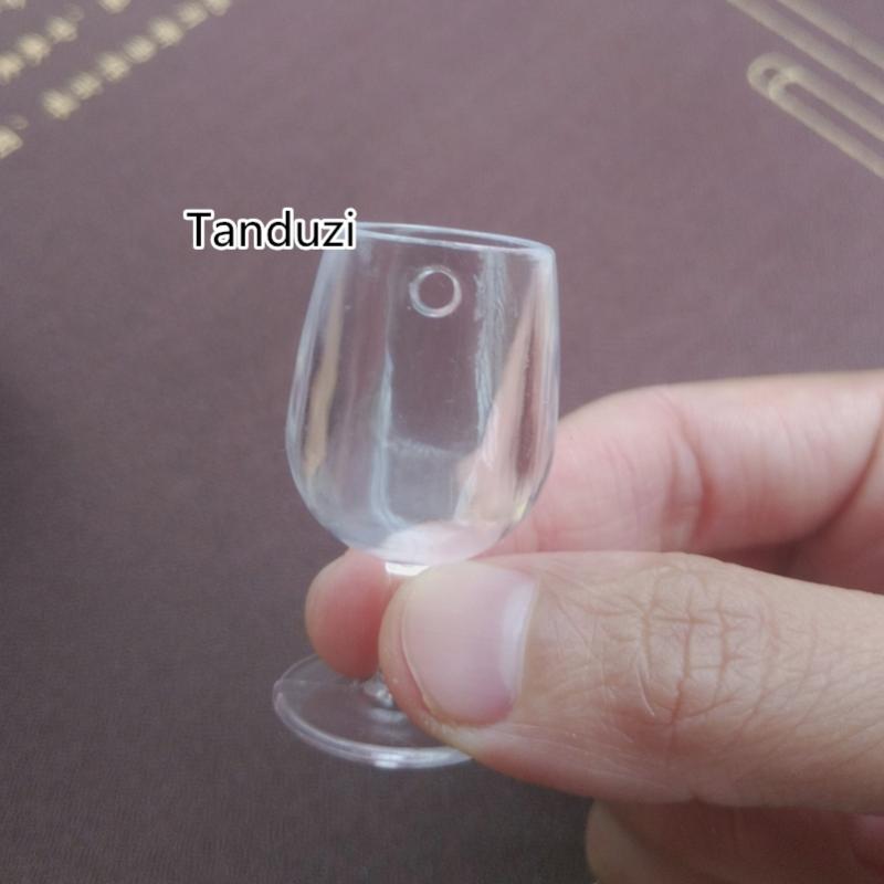 

Tanduzi Dollhouse Accessory Miniature Cups Wine Cups Cute Mini Cup Plastic Decor Handmade DIY Home Decoration PVC Crafts