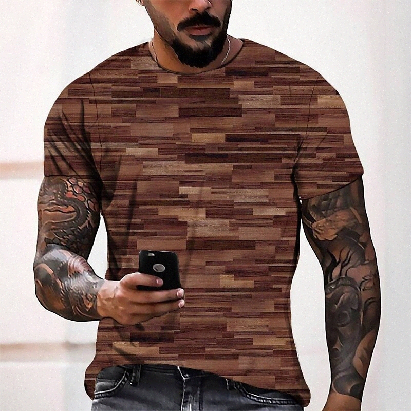 T-shirt Tee T-shirt 3D Imprimer graphique Cou rond Casual Daily 3D Imprimé à manches courtes Haut de mode Cool Confortable L1AS #