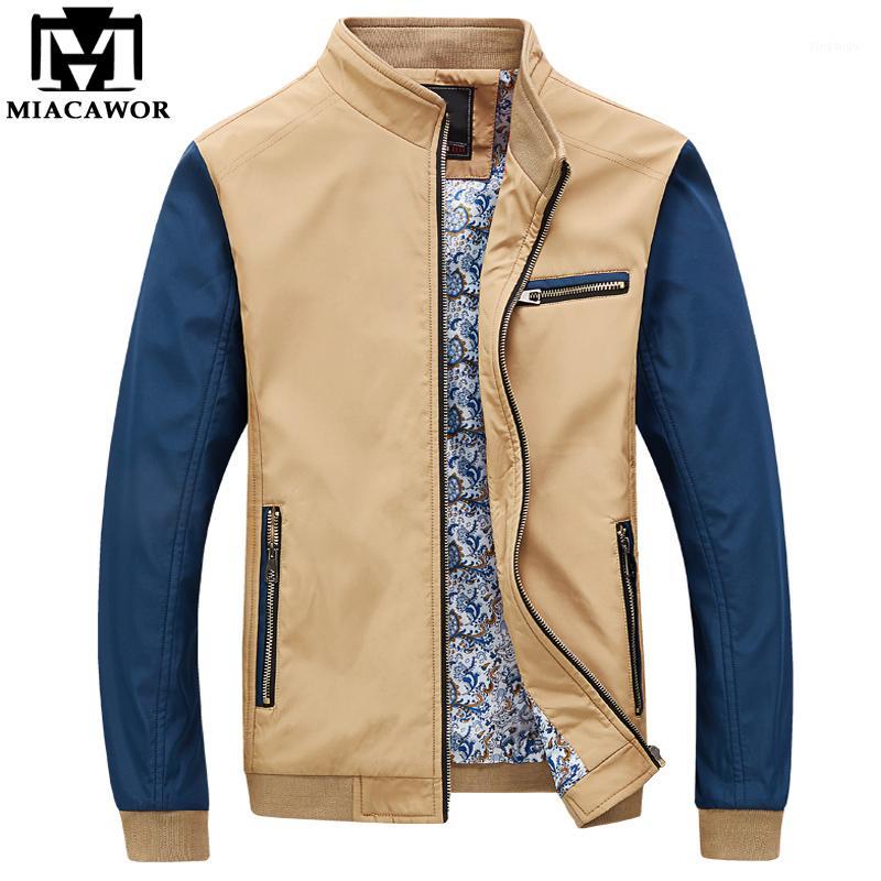

Men's Jackets Wholesale- Plus Size 5XL Casual Men's Jacket Spring Autumn Men Bomber Slim Fit Jaqueta Masculina Overcoat Brand Clothing, Blue