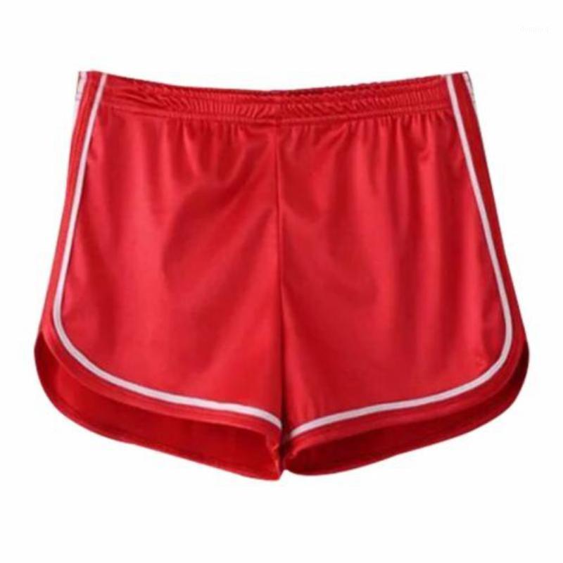 

Women High Waist Shorts Summer Silk Slim Solid Color Shorts Beach Style Side Stripe Sexy For Woman 20201, Lq2234b