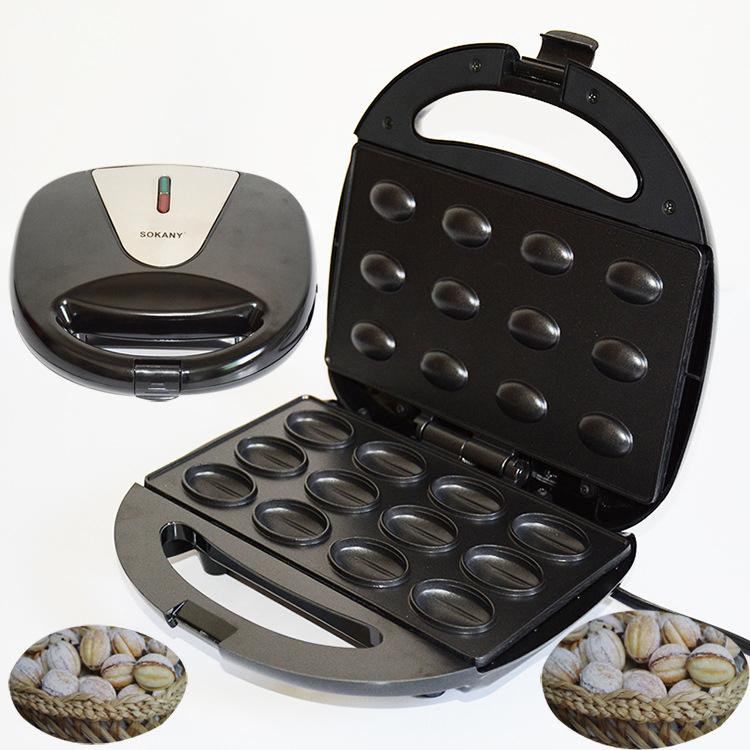 

Mini home nut maker 220V nut maker frying pan cake Sandwich Iron Toaster Baking Breakfast Pan Oven EU plug